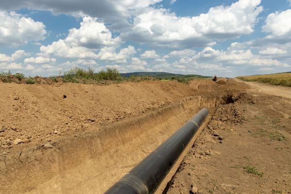 Gas Line Trenching in Appleton