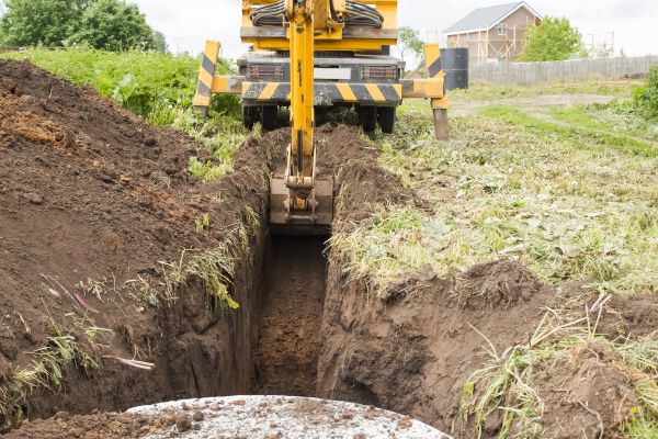 Drainage Trench Installation in Appleton