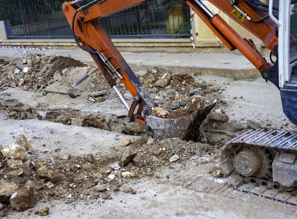 Gas Line Excavation in Appleton