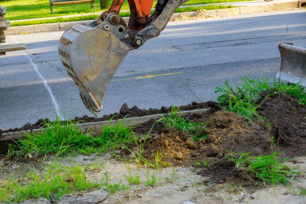 Sewer Line Trenching in Appleton