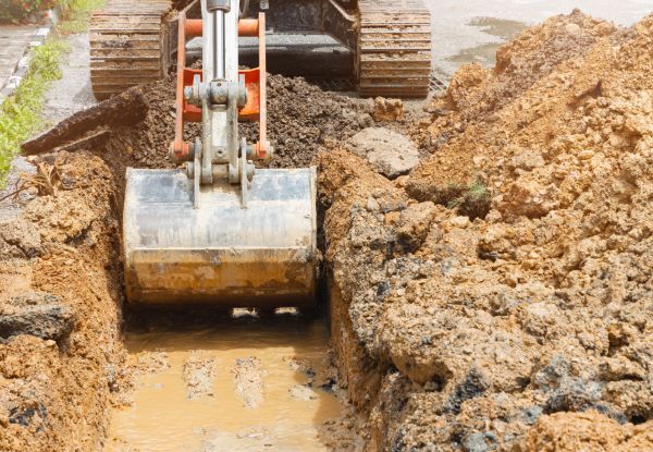 Water Line Digging in Appleton