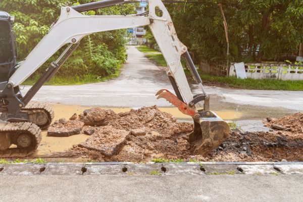 Water Line Excavation in Appleton